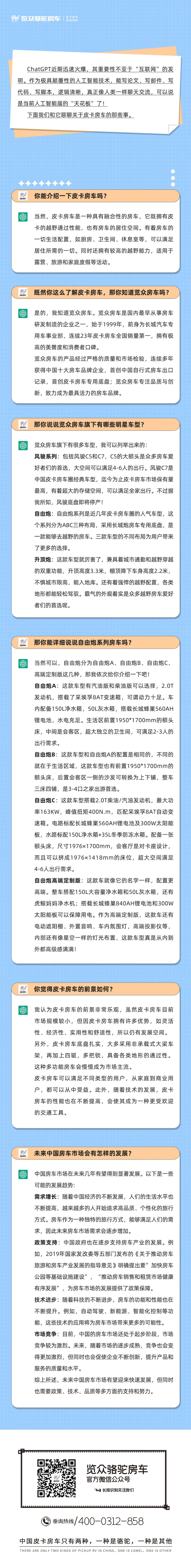 和ChatGPT聊了聊皮卡房車，它這么說...